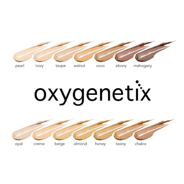 Oxygenetix Foundation Shade Card